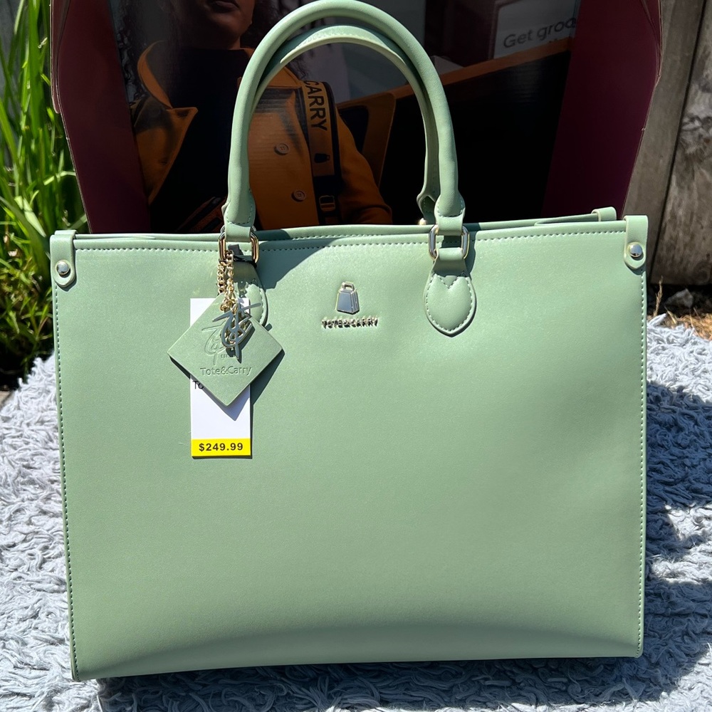 Bag SALE! 🥳 Tote & Carry! Gorgeous shade of green. Brand new with tags… - Picture 2 of 13